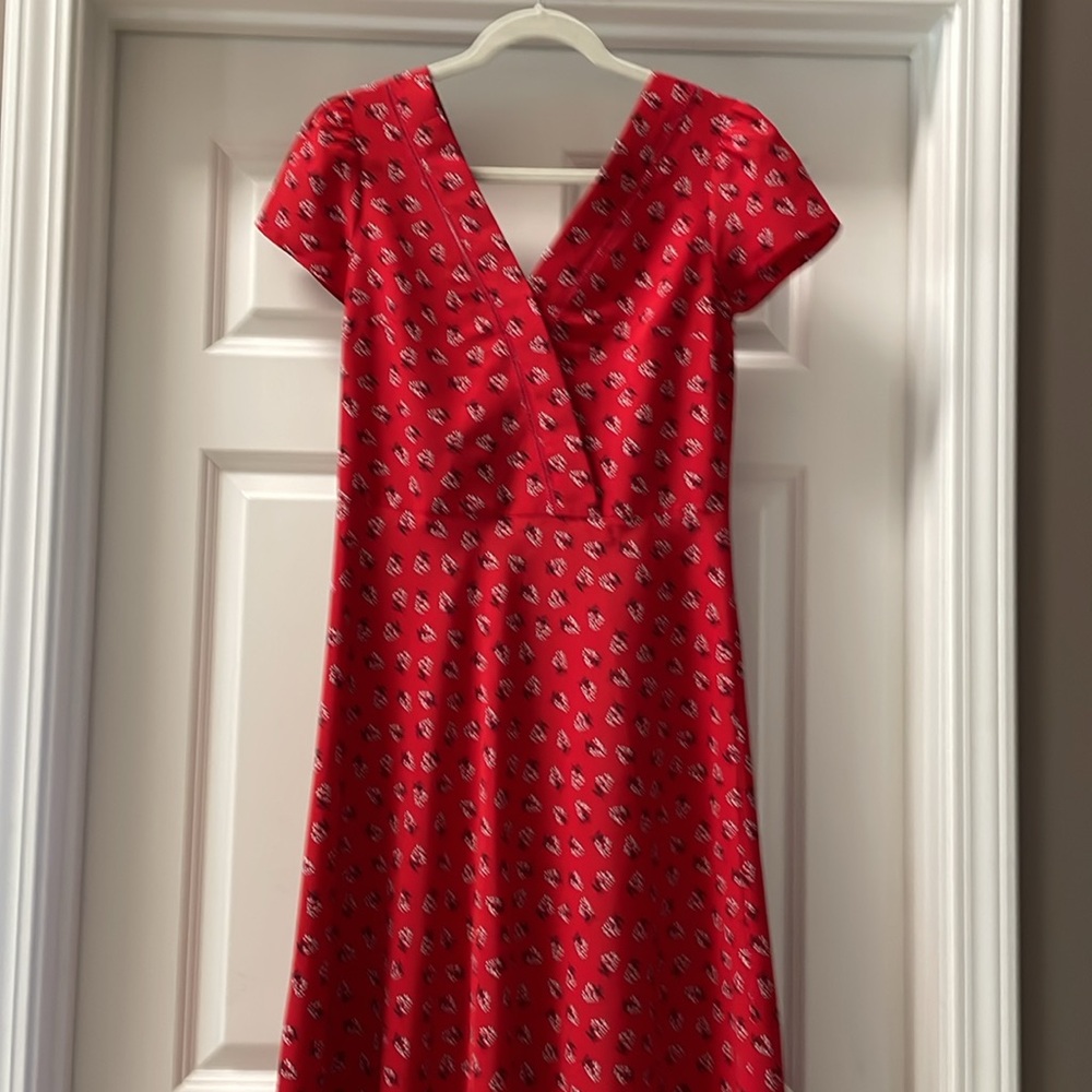 Draper James Red Floral Dress
